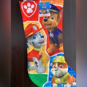 NWT Paw Patrol Holiday Themed Christmas Stocking